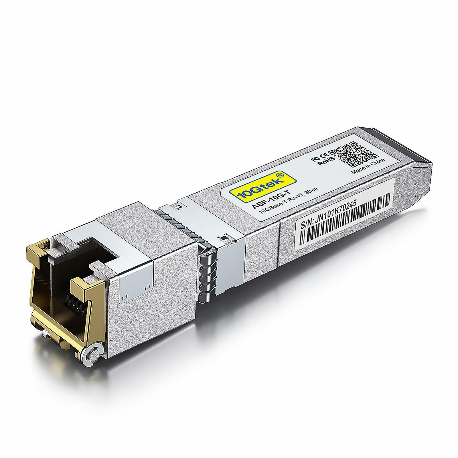 10GBase-T 10G SFP+ RJ45 Copper Transceiver Module For Cisco SFP-10G-T, Meraki