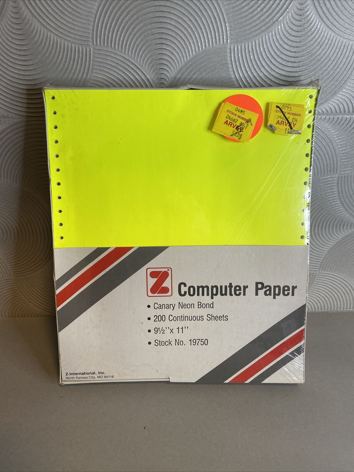 Vintage 200 Continuous Sheets Neon Yellow Computer Paper, 9.5 \
