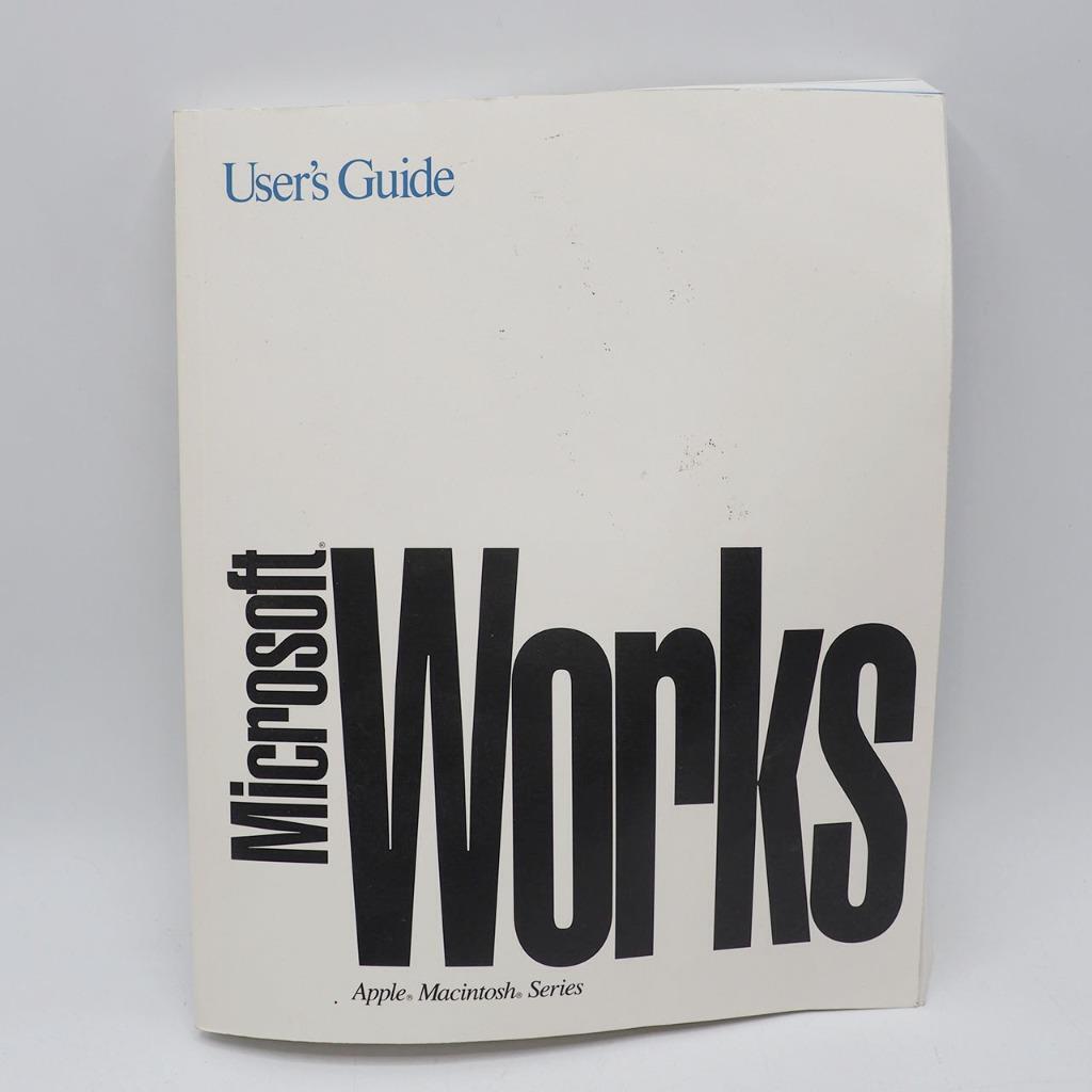 Vintage Microsoft Works Guide 1992 Manual Users Guide Apple Macintosh Systems
