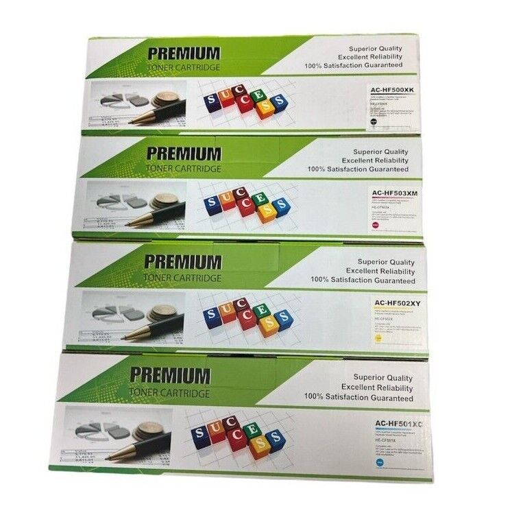 4-pack Toner Cartridges for HP CF500X / CF501X / CF503X / CF502X (202X)