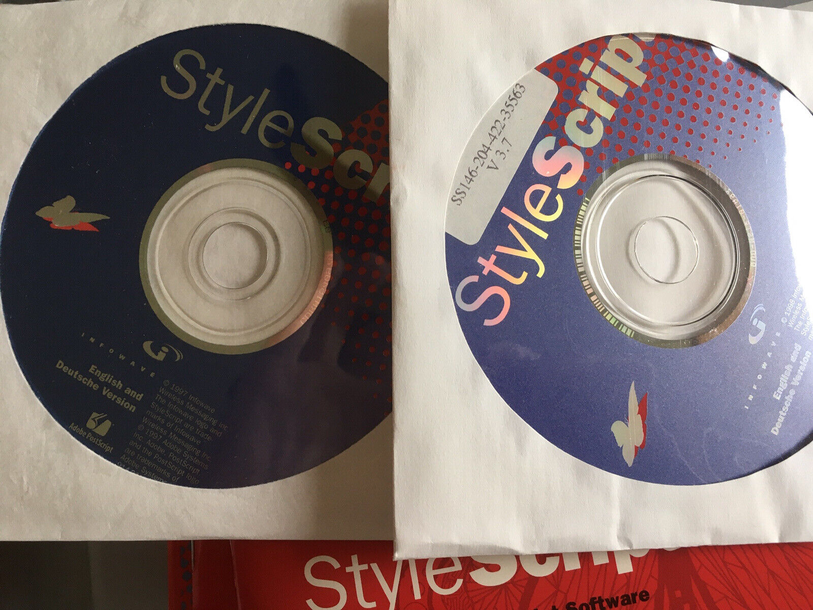 Stylescript style script software Mac OS Adobe Postscript Inkjet Vintage CDs