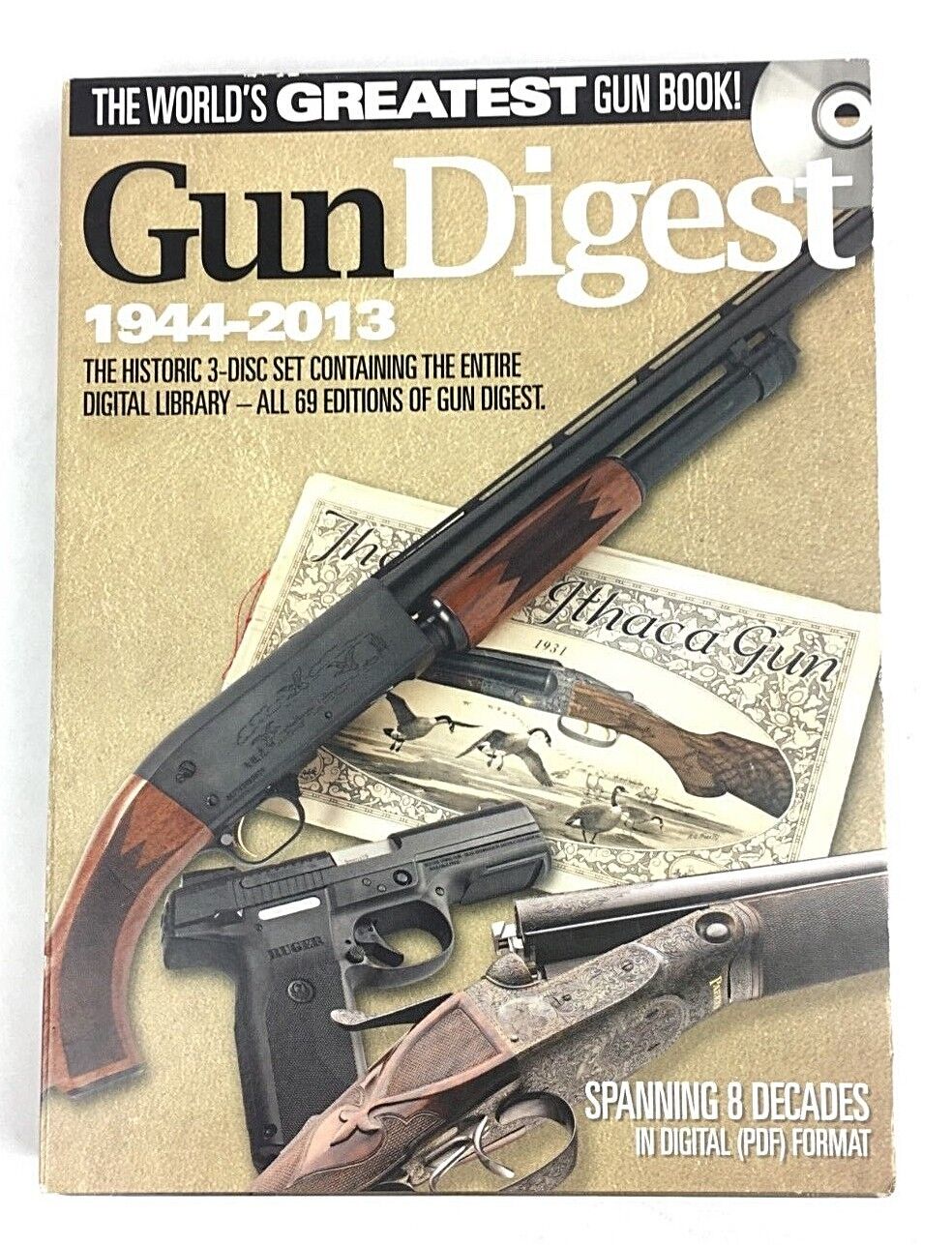 Gun Digest Digital Library 1944-2013 3-Disc Set Firearms, Pistols