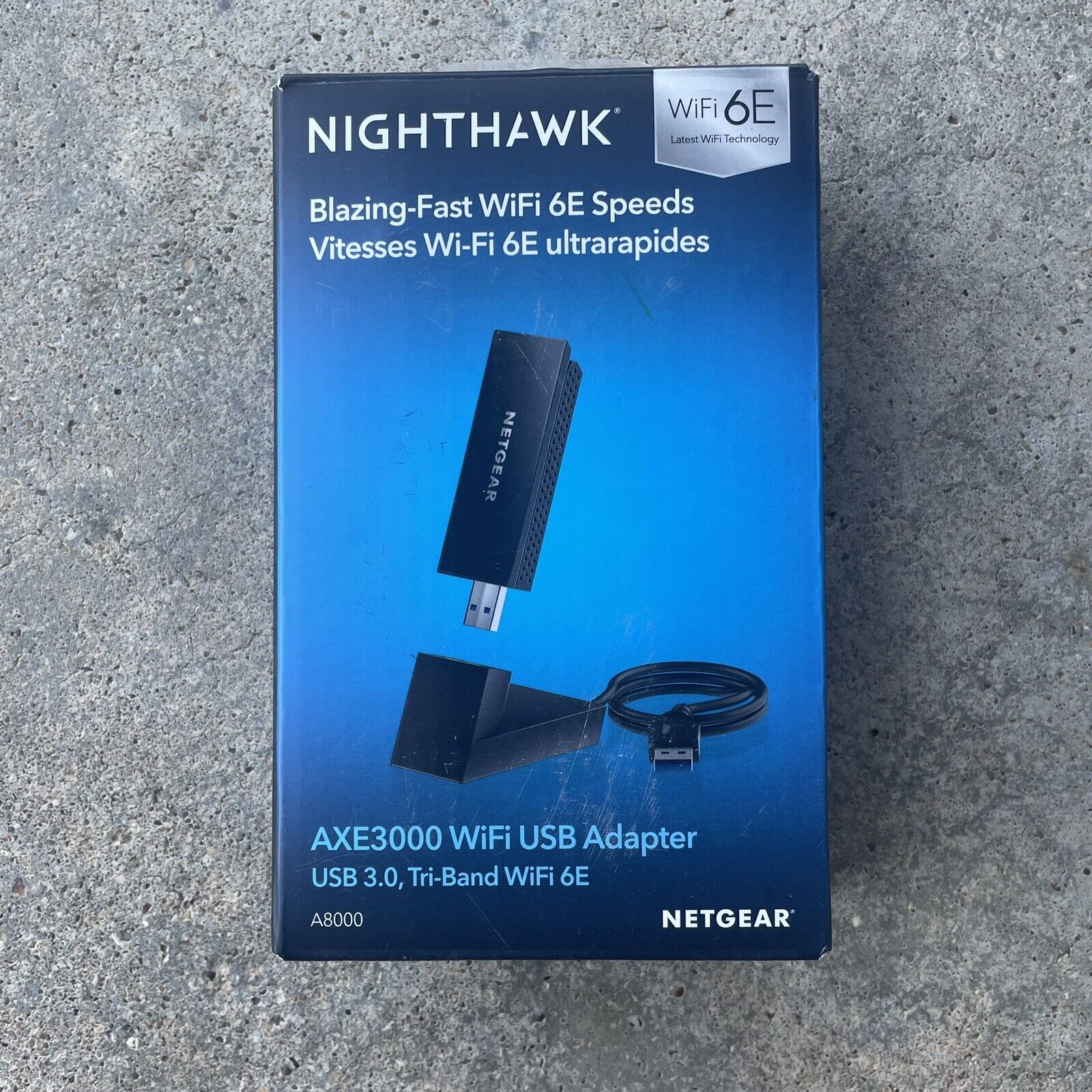 NETGEAR Nighthawk A8000 Tri-Band WiFi6E Wireless USB Adapter