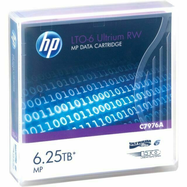 HP C7976A LTO-6 Ultrium Tape Data Cartridge (5 pack) - New w/ 