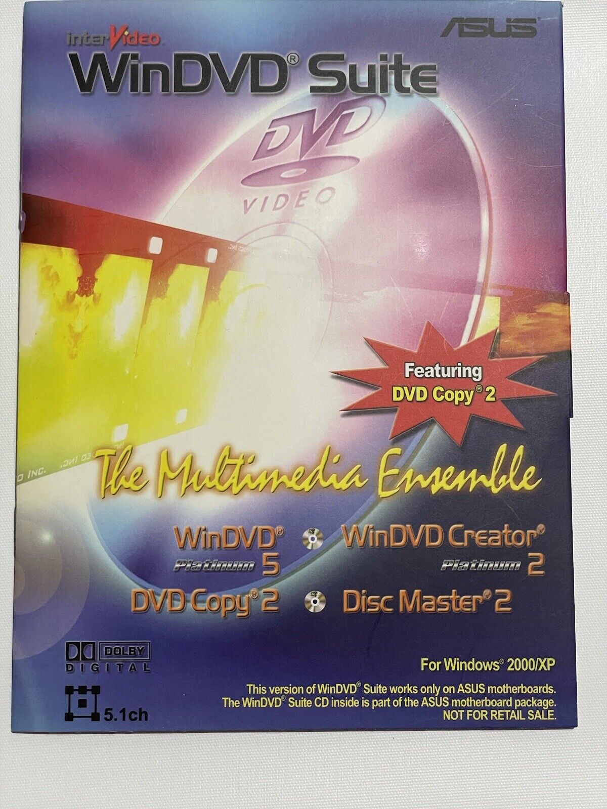 ASUS WinDVD Suite, The Multimedia Ensemble. (Brand New - Sealed)