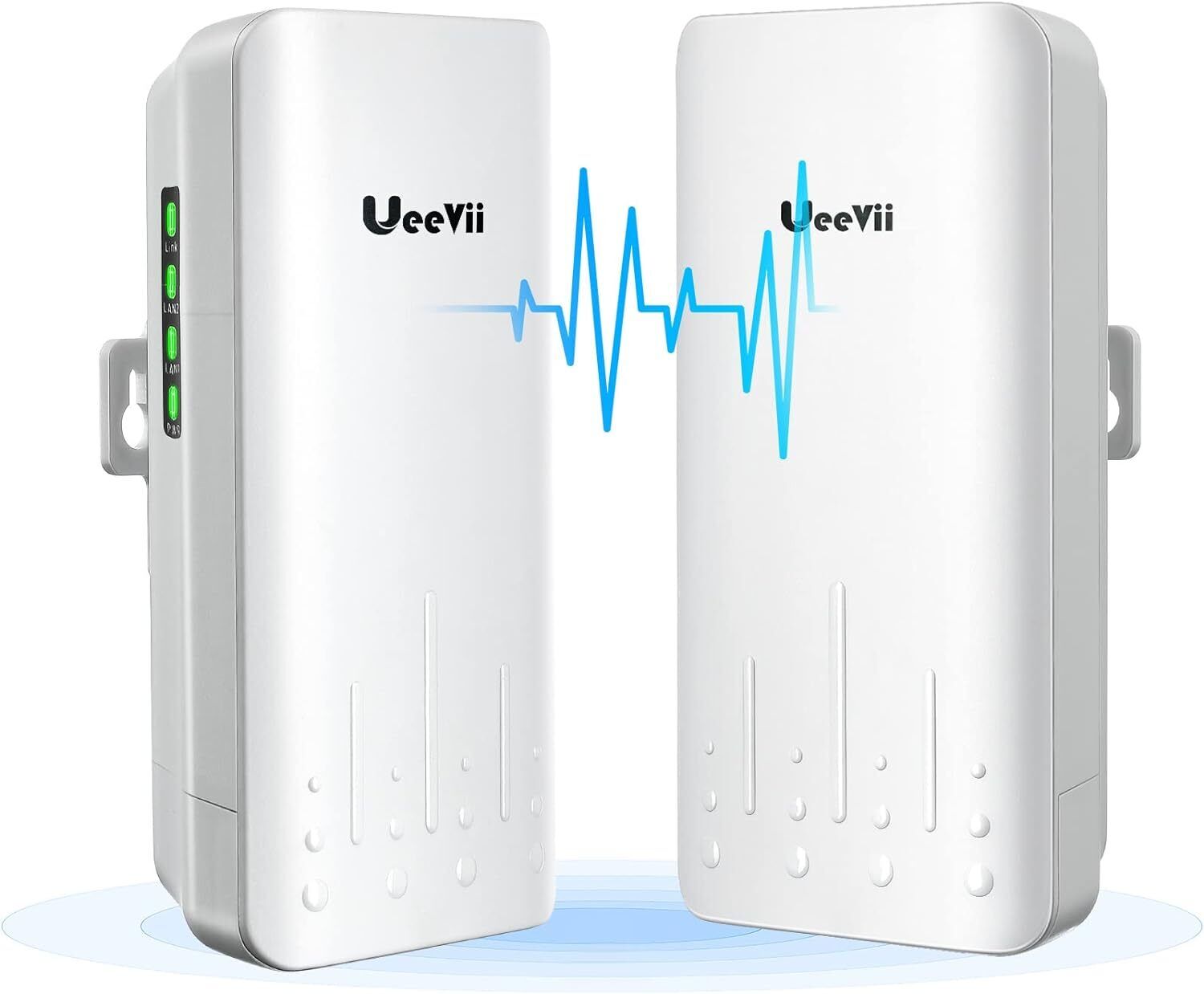 UeeVii 2.4G Wireless Bridge 1KM 100Mbps Speed Point to Point Outdoor CPE 8dBi