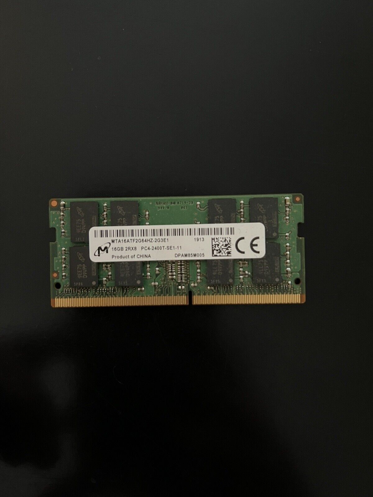 Micron 16GB 2Rx8 PC4-2400T DDR4 SODIMM Laptop Memory MTA16ATF2G64HZ-2G3E1