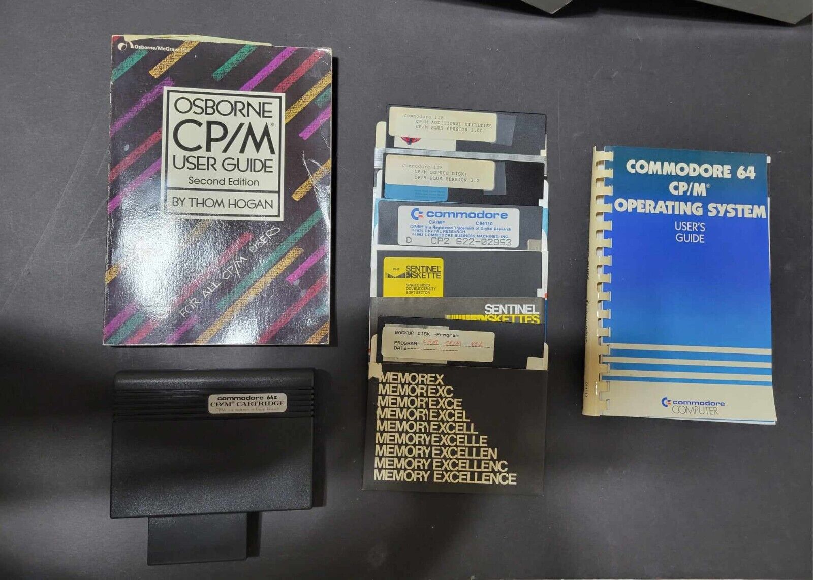 RARE - CP/M Z80 Commodore 64 Cartridge, Disk, Box, Manual and book