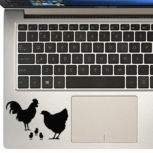 Chicken Family Animals Decal Sticker for Macbook laptop Trackpad Cup Mug Window