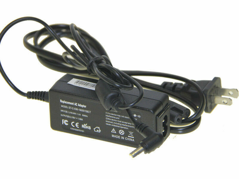 For Acer S191HQL S200HL S230HL S231HL Lcd Monitor AC Adapter Charger Power Cord 