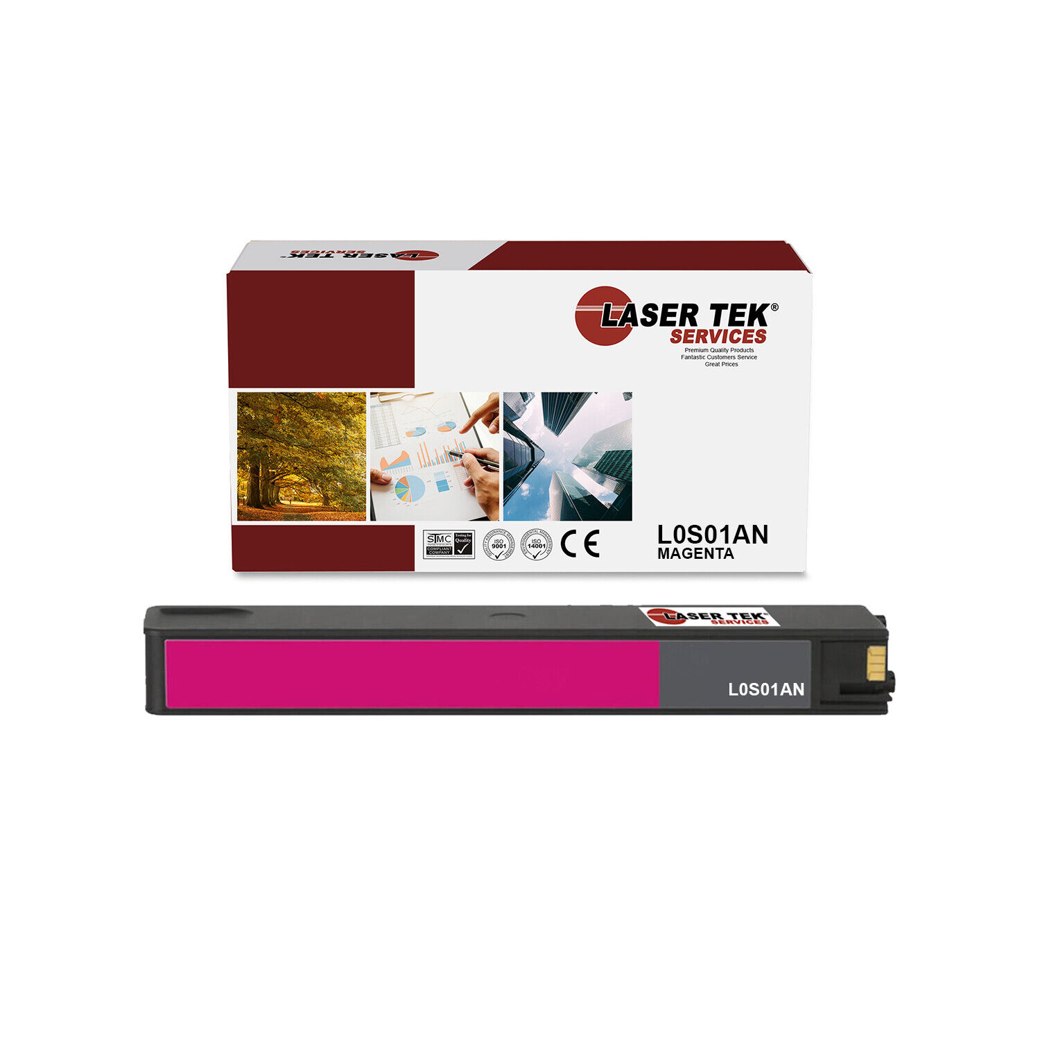 LTS 972X L0S01AN Magenta HY Compatible for HP PageWide 452dn 477dn 552dw Ink