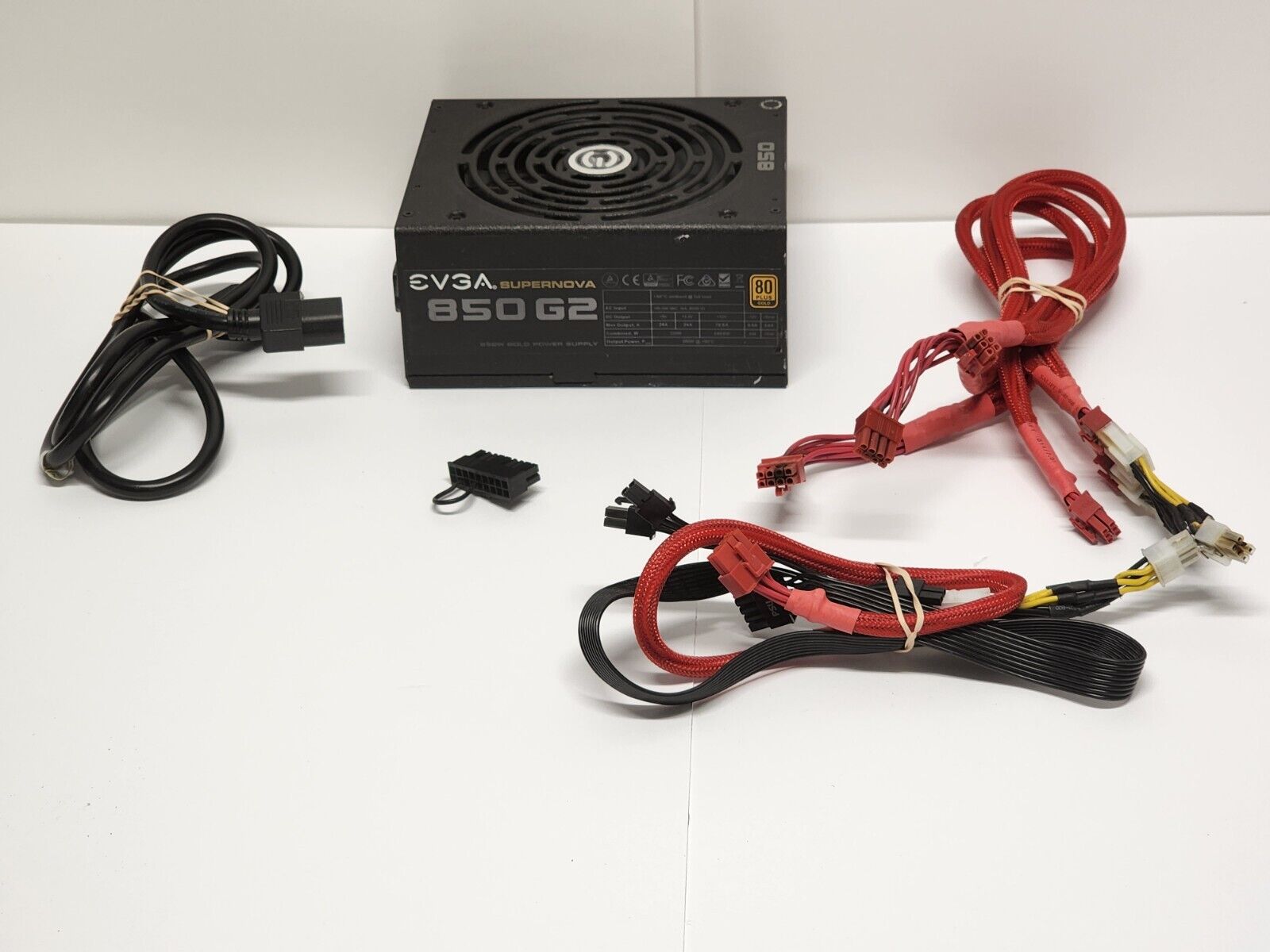 EVGA SuperNOVA 850 G2 80+ GOLD 850W PSU, all cables included, A Tier/ 