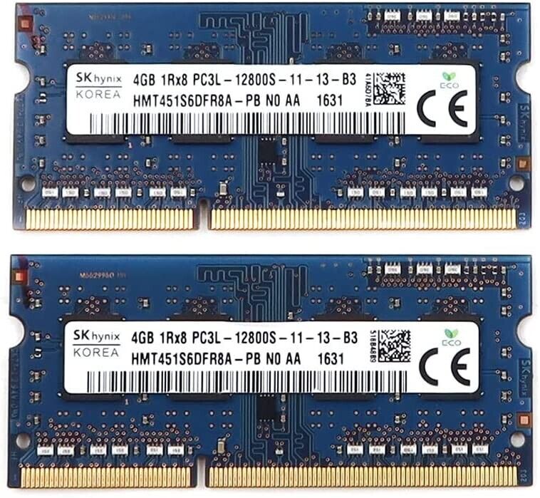 8GB (2x4GB) DDR3L-1600 PC3L-12800 Laptop Notebook RAM Memory Dell HP Lenovo