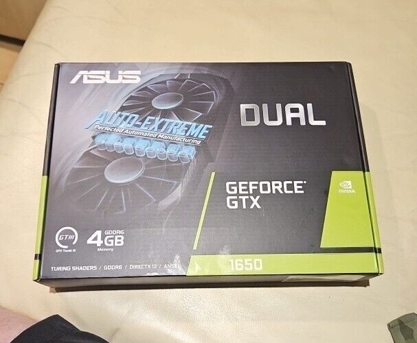 ASUS Dual Geforce GTX 1650 4GB GDDR6, IP5X, Auto-Extreme Technology Dual Tweak 