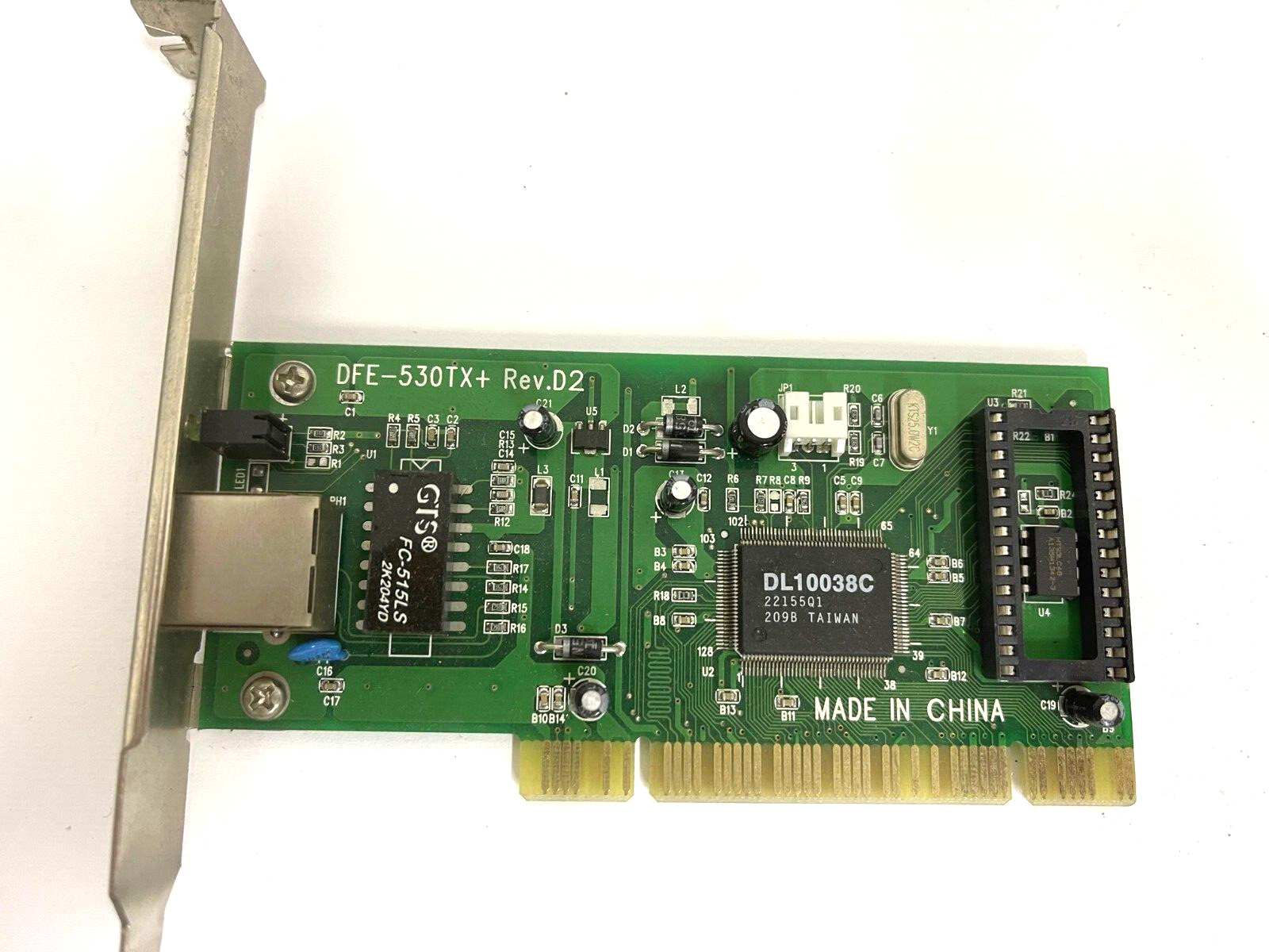VINTAGE DIAMOND FLOWER DFE-530TX+ REV 2.0 PCI ETHERNET CARD RJ45 LAN14