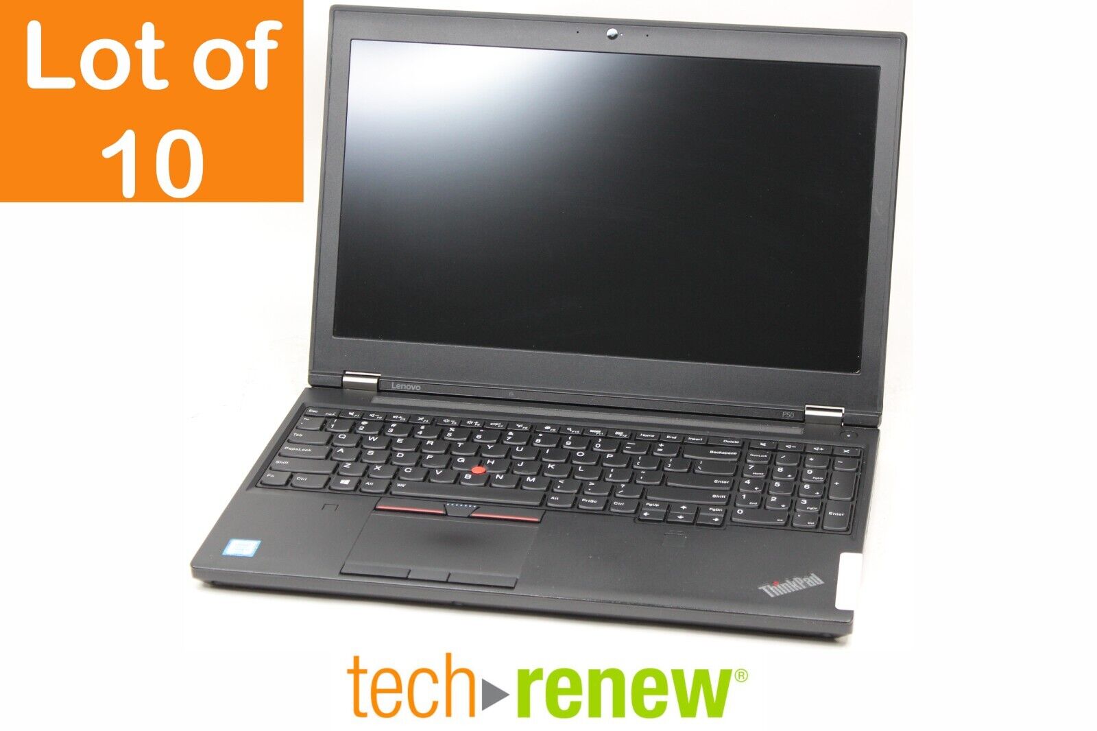 Lot of 10 Lenovo ThinkPad P50 | E3-1535M v5 | 256GB SSD | 16GB RAM | NVIDIA