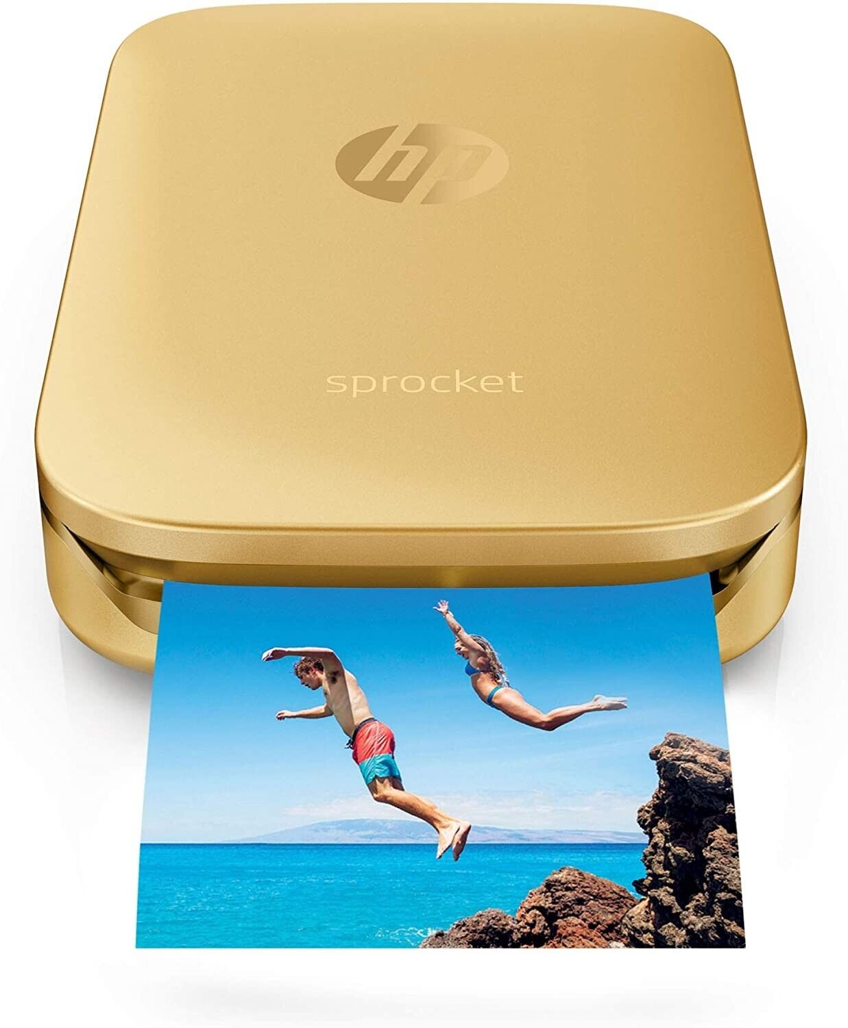 Brand New HP Sprocket Portable Photo Printer – Gold (Z3Z94A) 