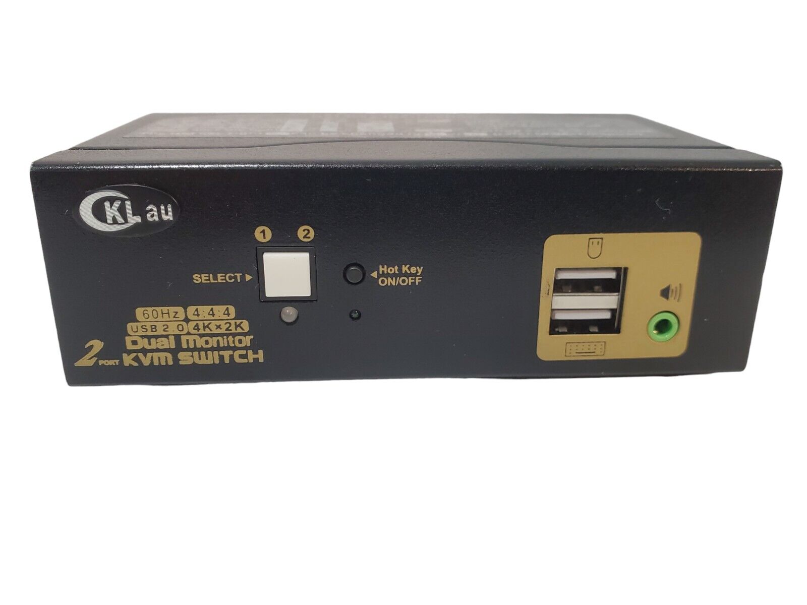 2 Port KVM Switch Dual Monitor HDMI 922HUA-1A -No Cables/accessories-see Pics