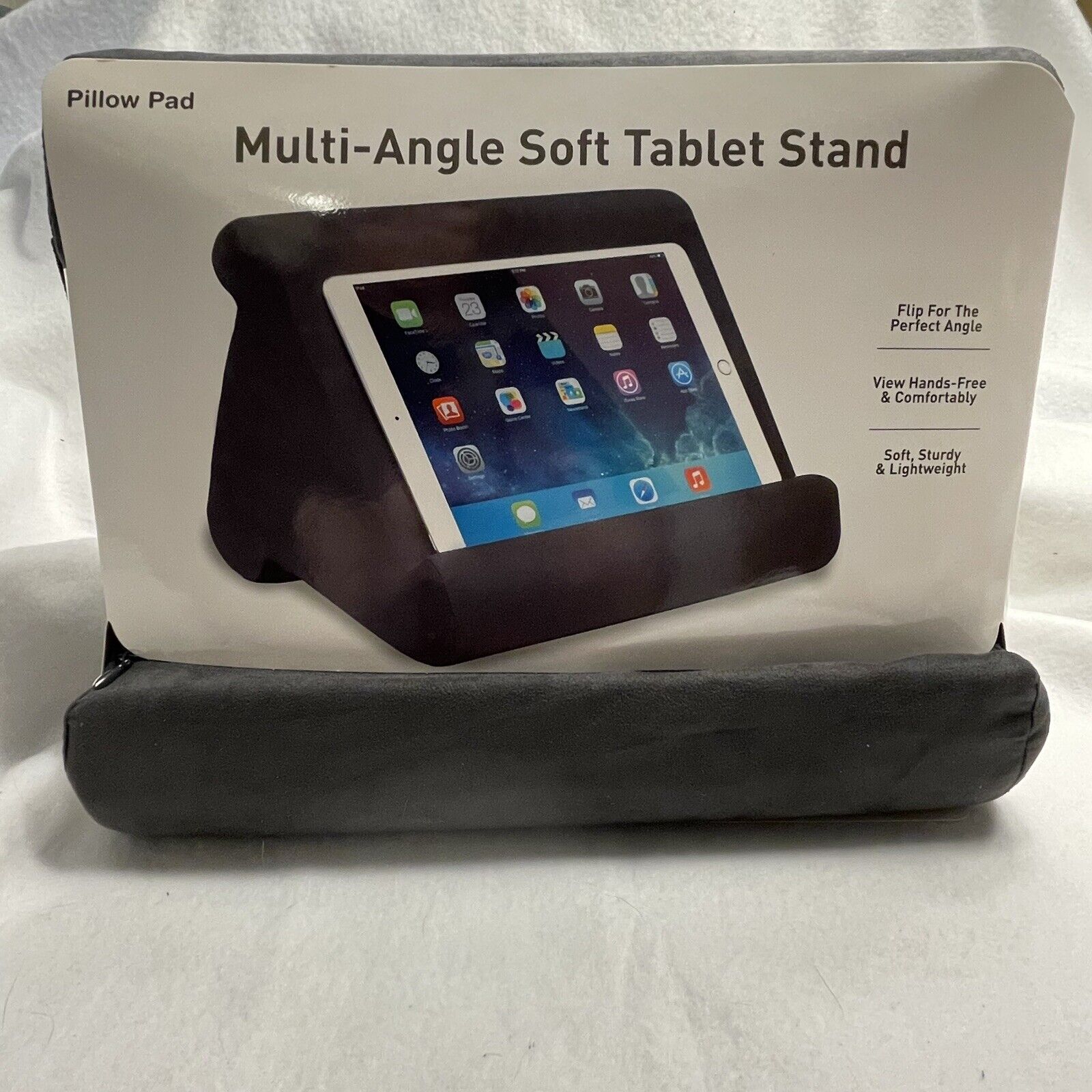 Tablet Stand Holder, 3 Viewing Angles, Pocket, Brand NEW, Gray