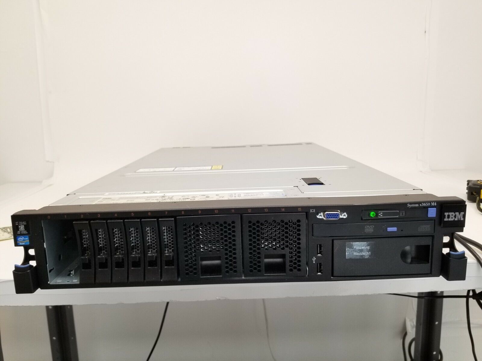 IBM x3650 M4 2x Xeon Pair E5-2620 2.0GHz 32Gb M5110e 2PSU Rack Server 7915-AC1