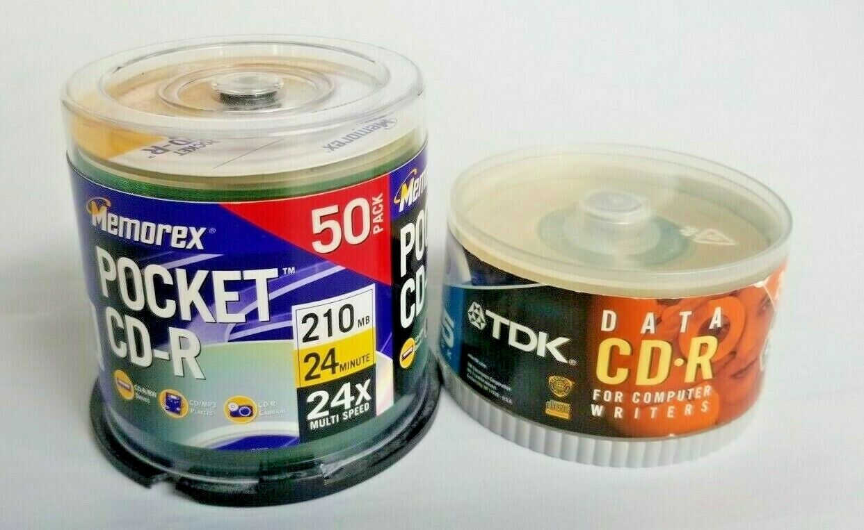 LOT MEMOREX / TDK Pocket CD-R Discs - SEE DESCRIPTION ( USED CONDITION ) 