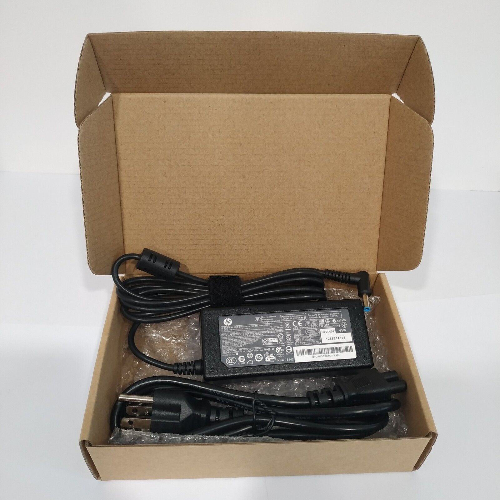Genuine OEM 45W HP Blue tip AC Adapter Charger 740015-002 741727-001 19.5V 2.31A