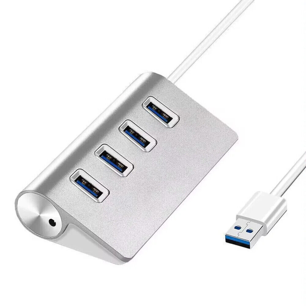 4/7 Port USB 3.0 Hub Cable Power Adapter Splitter Multiple Extender for Laptop