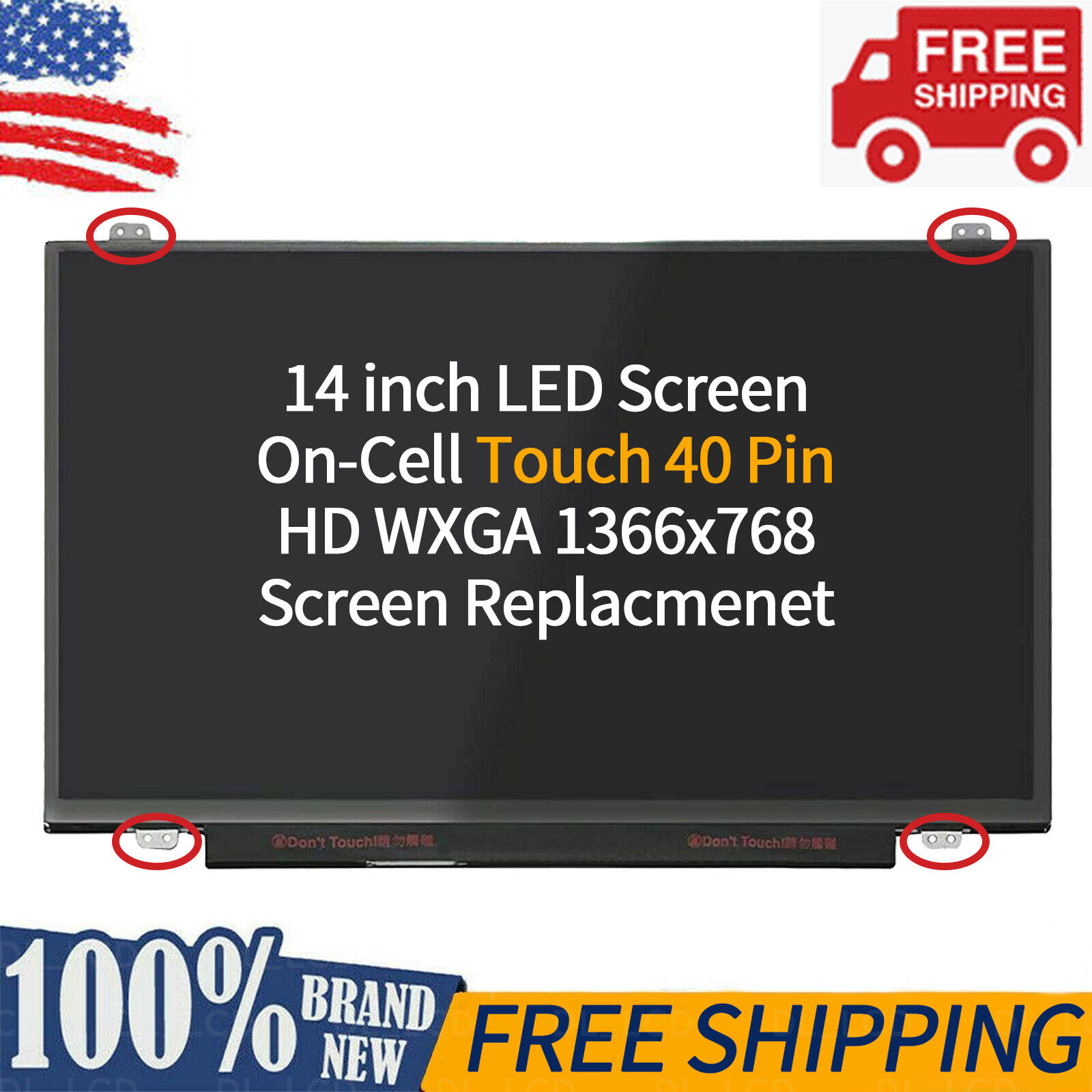 B140XTK01.2 fit B140XTK01.1 B140XTK01.0 LCD Screen On- Cell Touch LCD Display