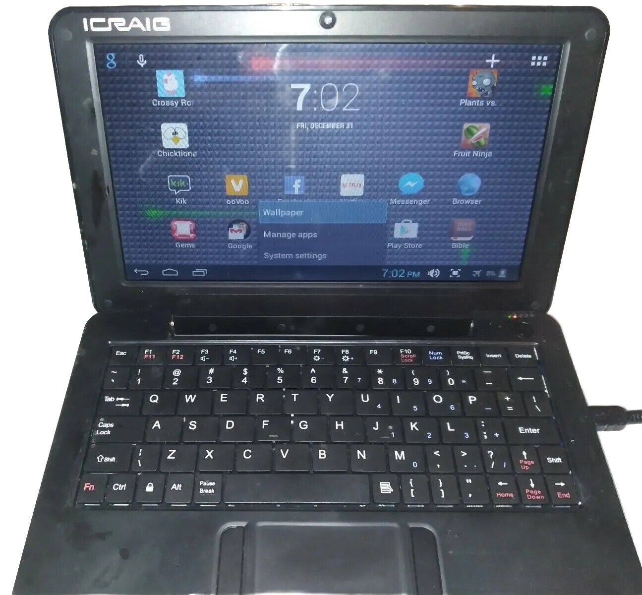 Icraig CLP288  9 Inch -  Slimbook  Android, Needs Battery -