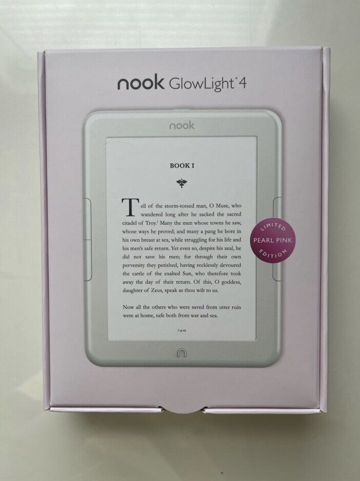 Barnes & Noble Nook GlowLight 4 - Limited Edition Pearl Pink - 32 GB