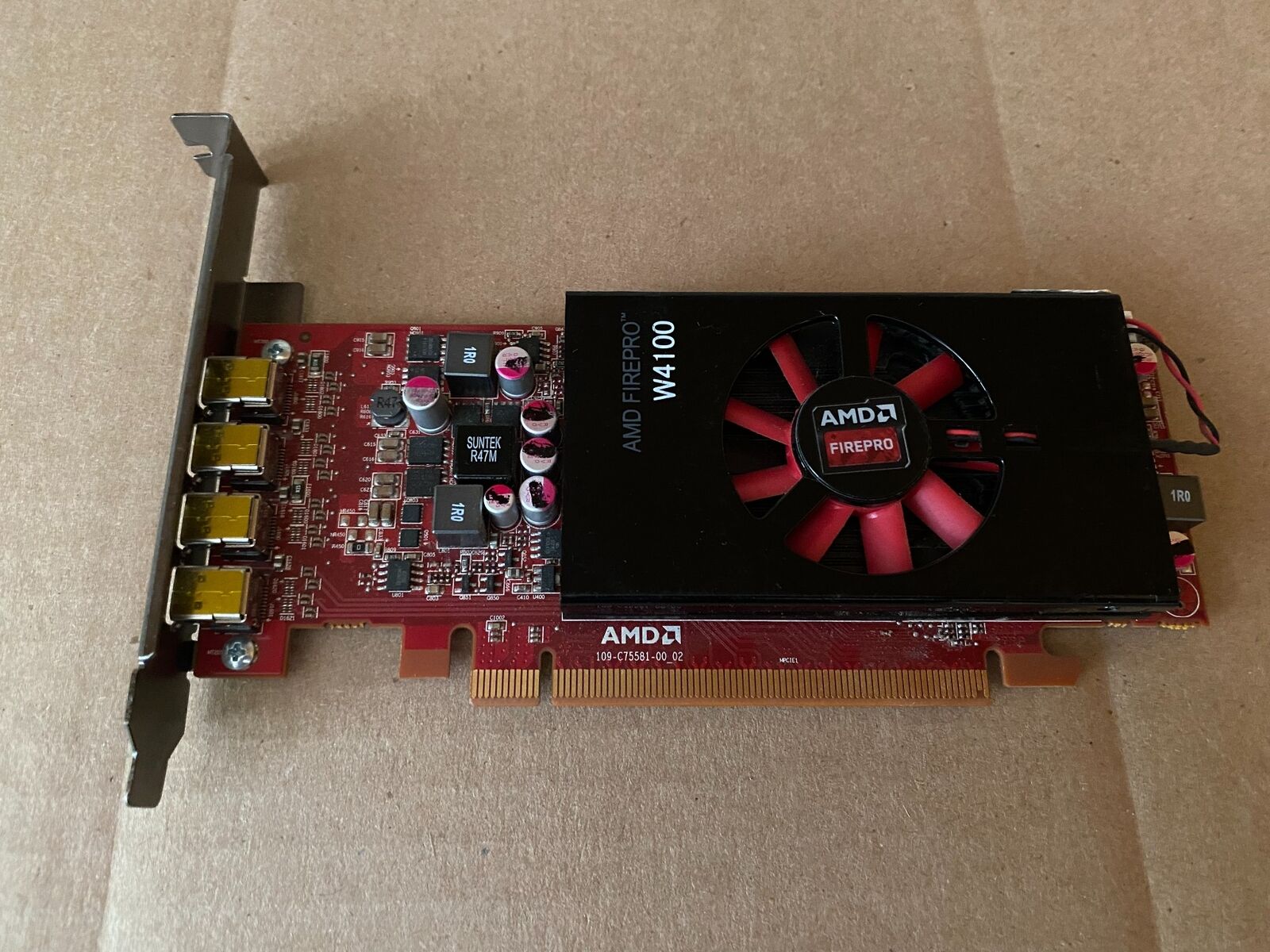 AMD FIREPRO W4100 GDDR5 2GB PCI EXPRESS 3.0X16 GRAPHIC CARD P/N: 025D14 V3-4