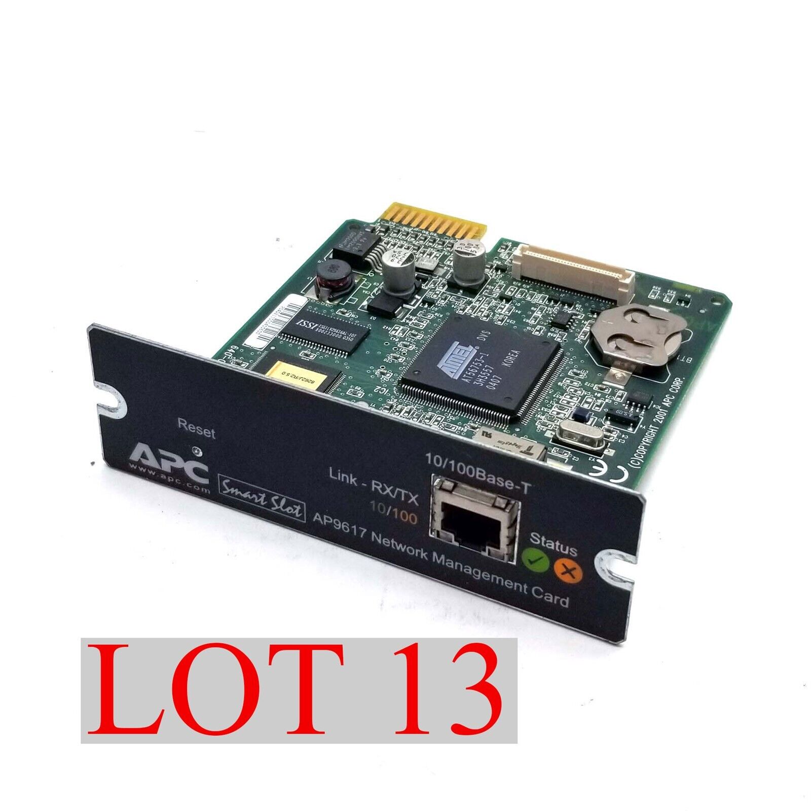APC Network Management Card AP9617 UPS Smart Slot 10/100 Backup Battery Lot 13