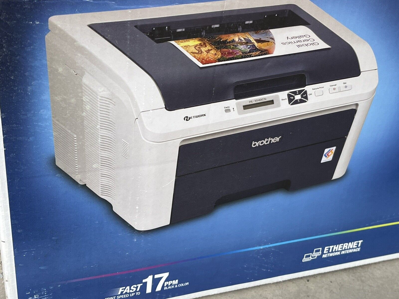 Brother HL-3040CN Workgroup Laser Printer w/ TONER INCLUDED Sealed.