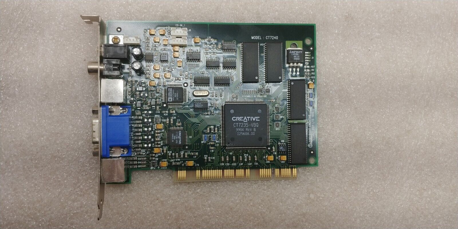 CREATIVE LABS CT7240 VIDEO DECODER PCI GRAPHICS CARD 