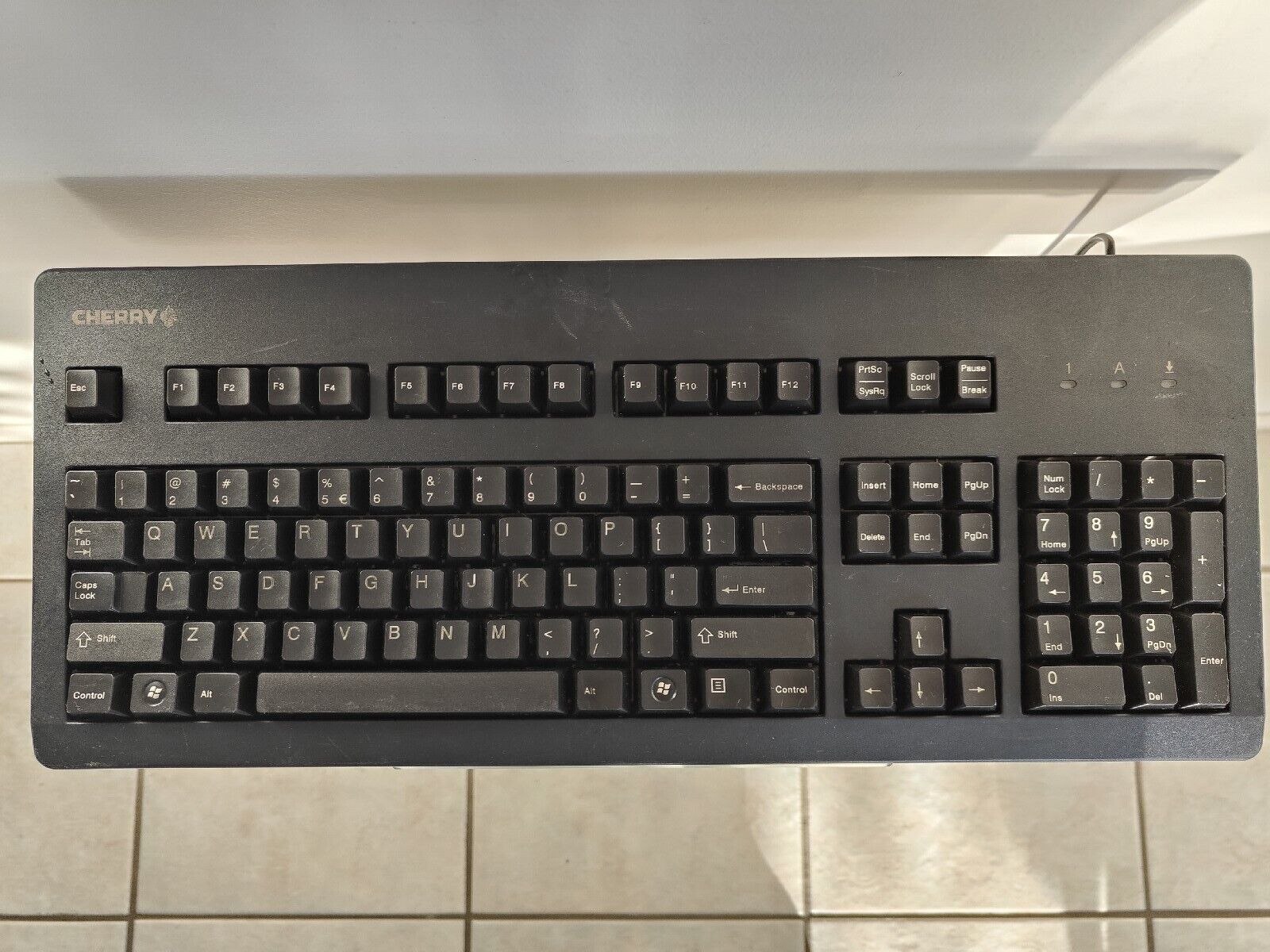 Vintage Cherry G80-3000LXCEU-2 Keyboard w. MX Brown & POM Keycaps
