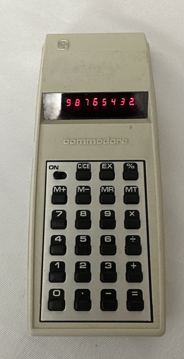Rare 1970's Commodore Model 797D calculator, Tested - No Battery Cover