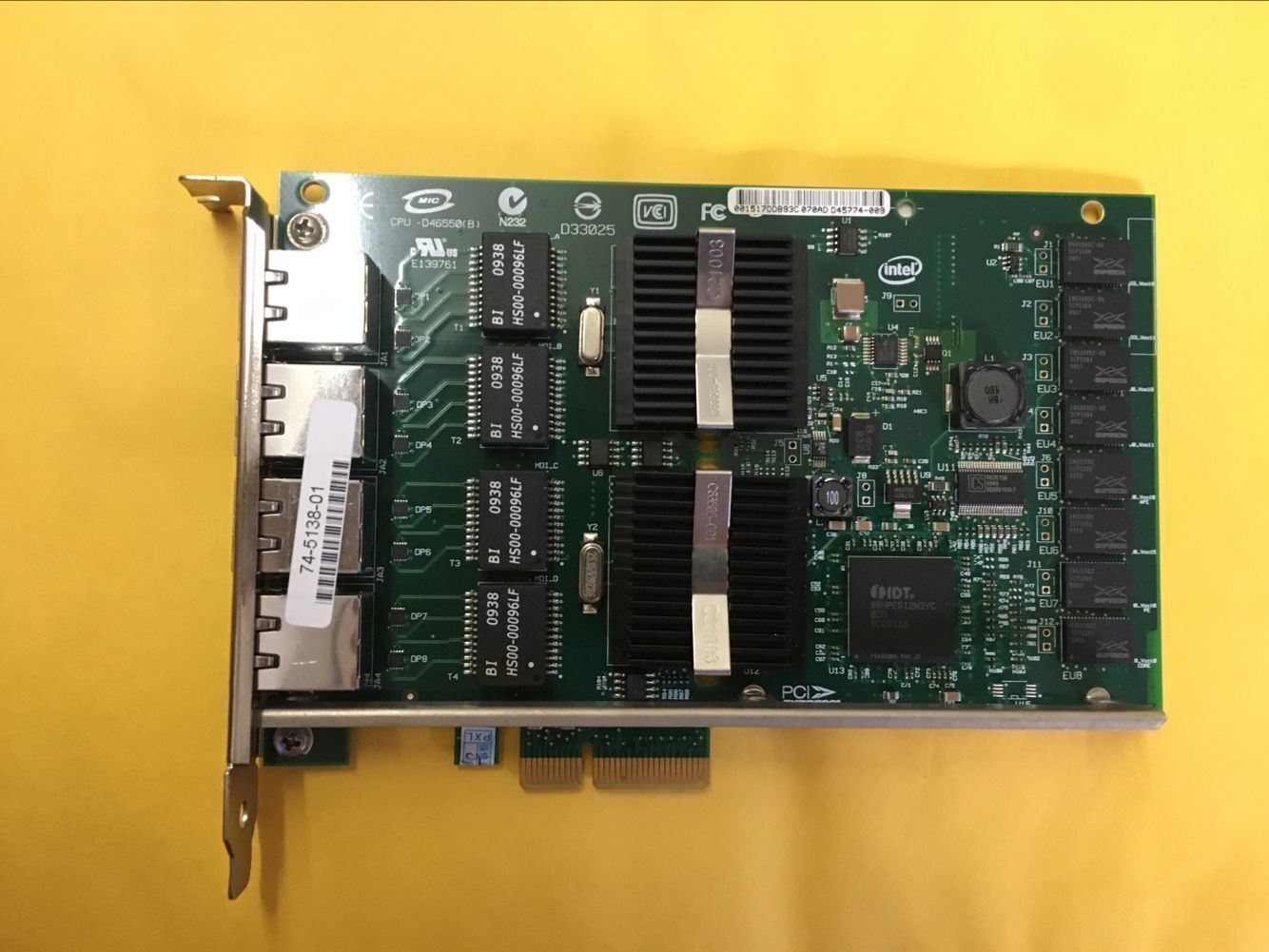 Intel EXPI9404PT Ethernet PRO/1000 PCI-E PT Quad Port Server Adapter