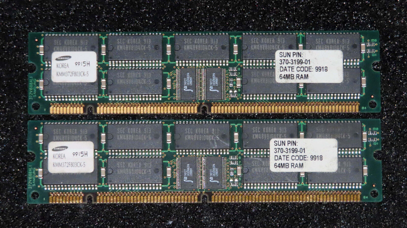 Genuine Sun 128MB (2 x 64MB) 168-pin EDO ECC Memory For Sun Ultra 5, Ultra 10