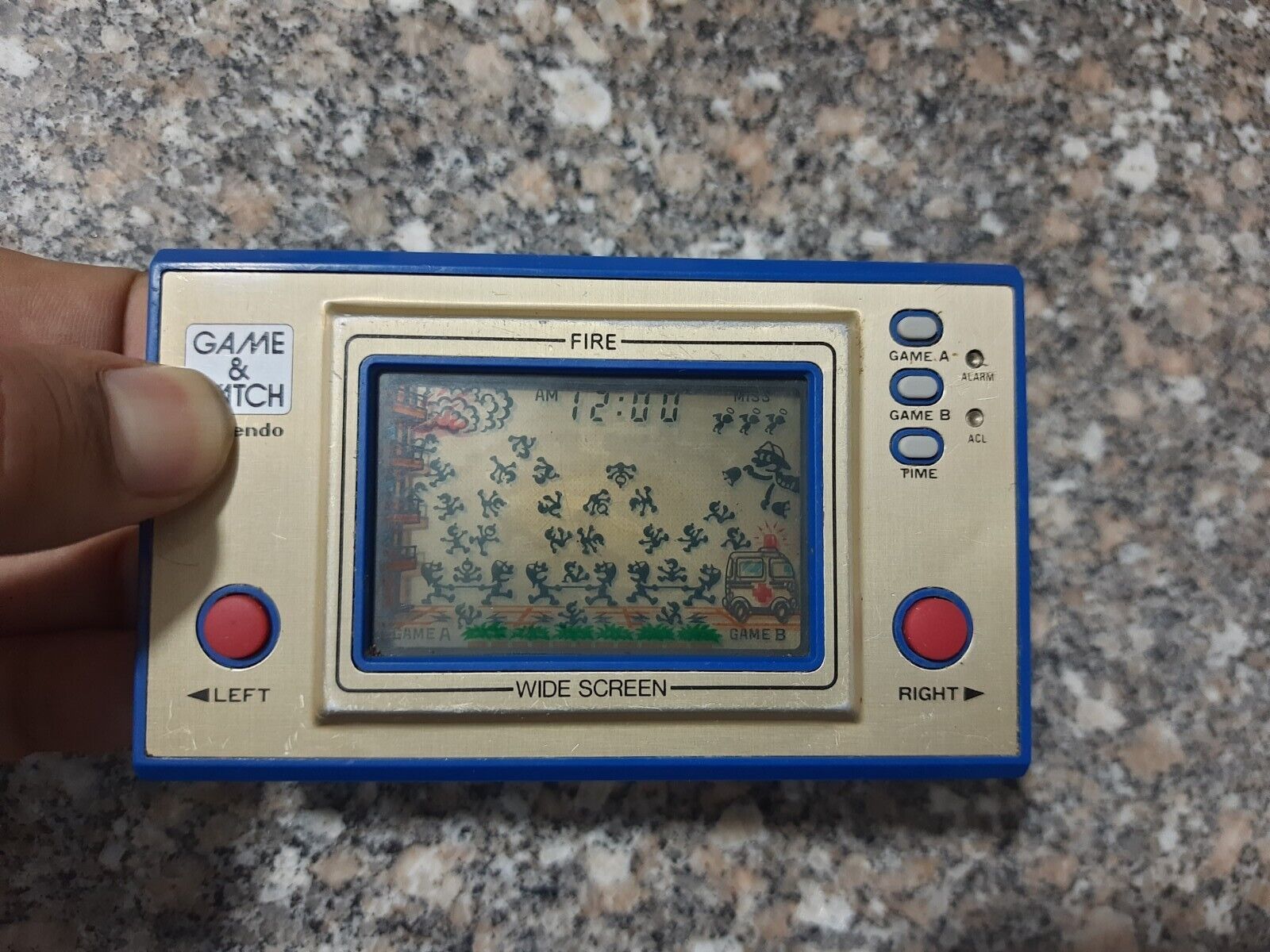 GAME And WATCH Fire Wide Screen FR-27 NINTENDO JAPAN #2
