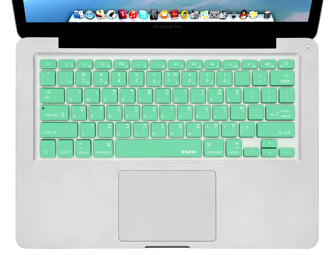 Hebrew English Keyboard Skin for MacBook Pro 13