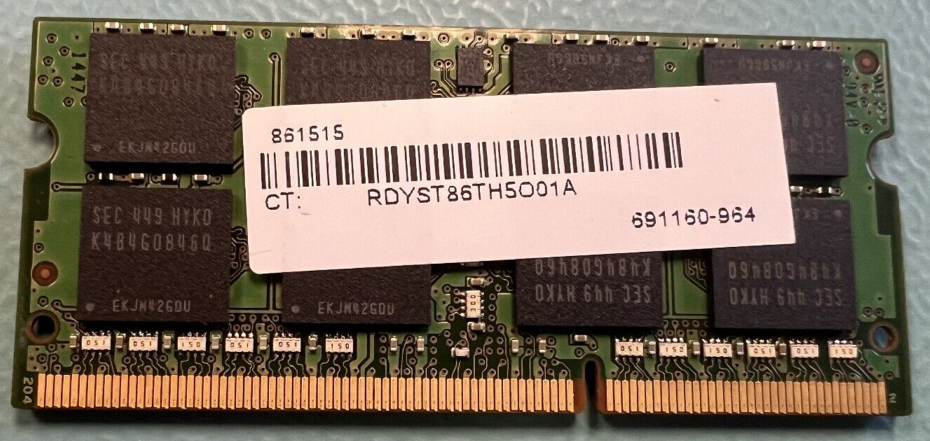 LOT OF 5 HP 691160-964 8GB 2Rx8 PC3L-12800S DDR3-1600MHz RAM Memory Module