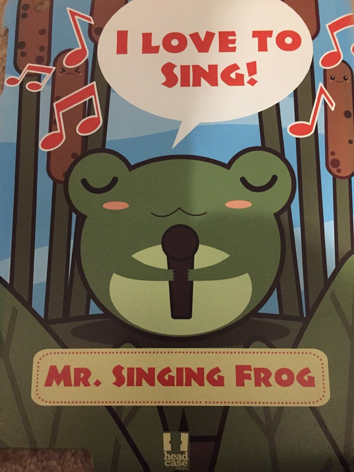 HEAD CASE DESIGNS Mr. Singing Frog: I Love To Sing