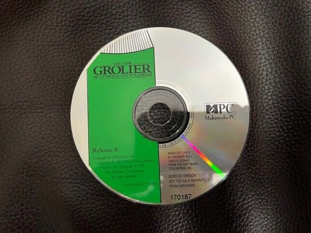The New Grolier Multimedia Encyclopedia CD-ROM IBM PC