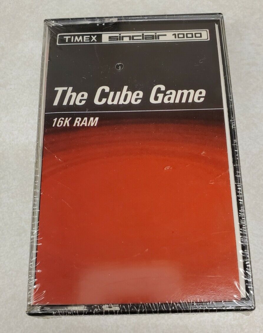 Timex Sinclair 1000 Software The Cube Game 16K Ram NOS Sealed