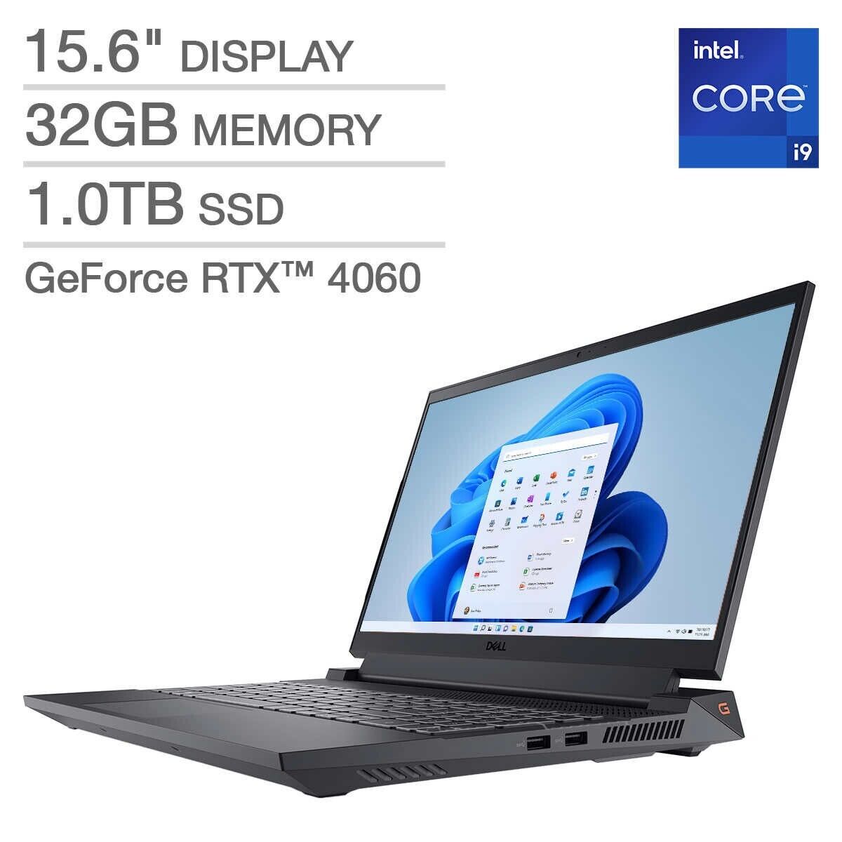 Dell G15 5530 15.6 FHD 165Hz Gaming Laptop i9-13900HX 32GB 1TB SSD RTX 4060 Gray