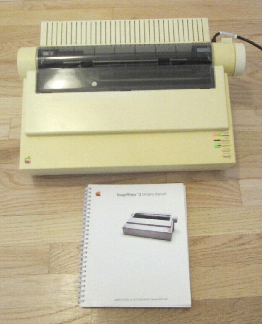 Apple Imagewriter II Printer A9M0310 Original Box & Manual