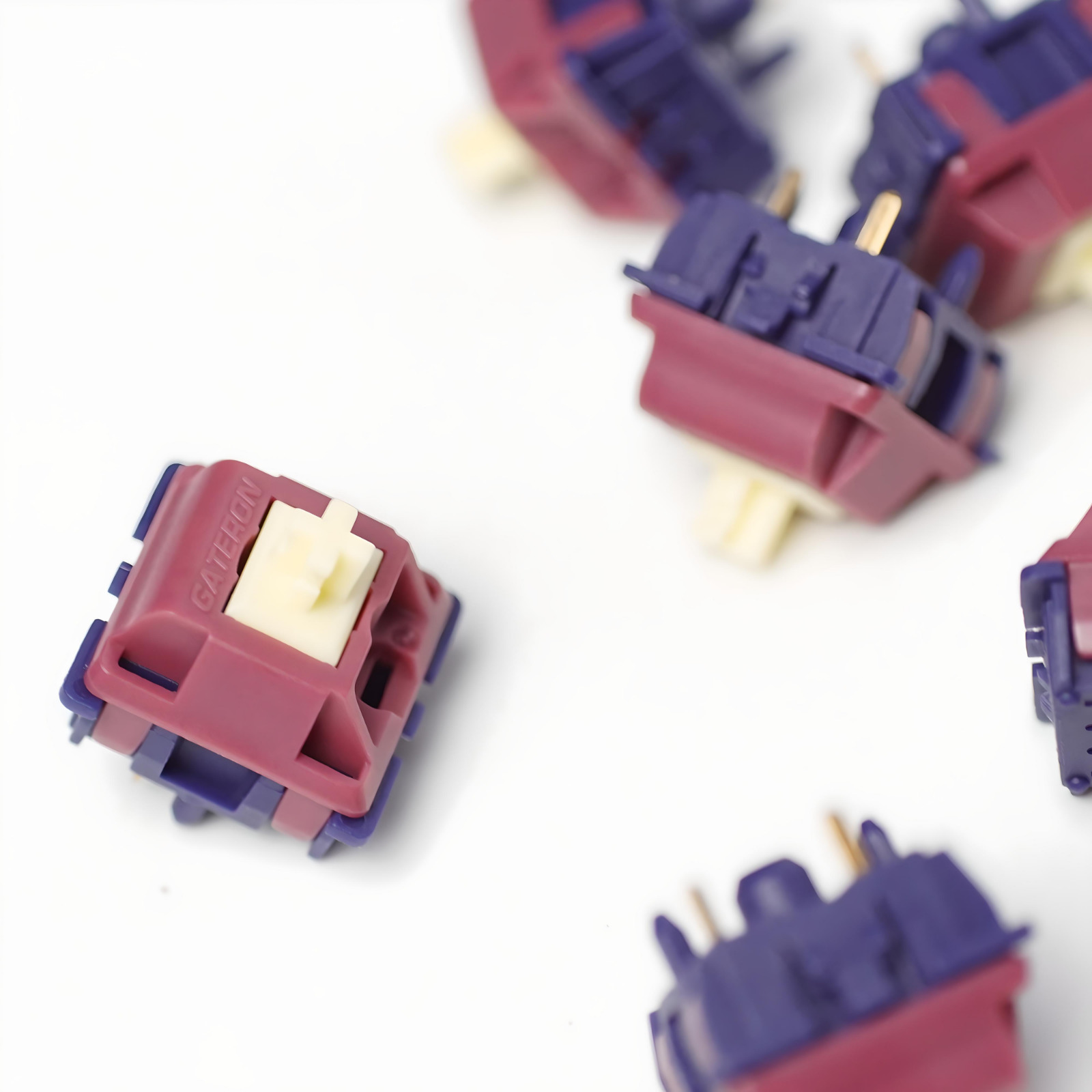 Hand Lubed & Filmed Gateron Quinn Tactile Mechanical Keyboard Switches