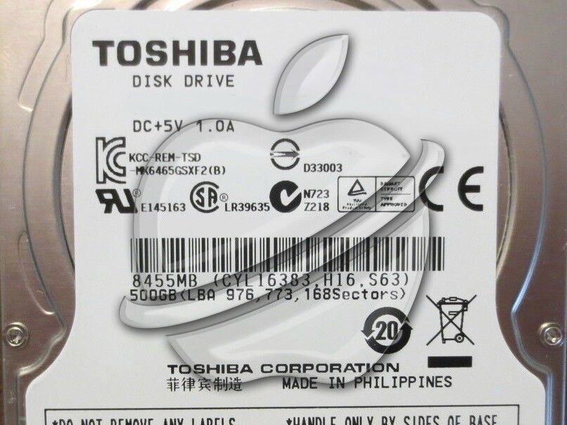 Genuine Toshiba Apple Logo 2.5\