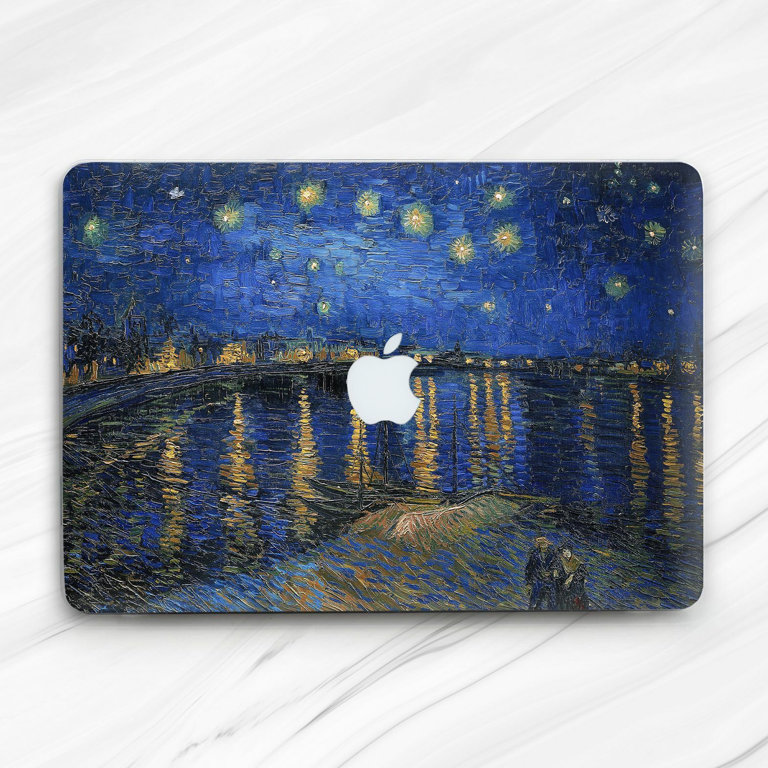 Van Gogh Starry Night Over The Rhone Hard Case For Macbook Air 13 Pro 16 13 15