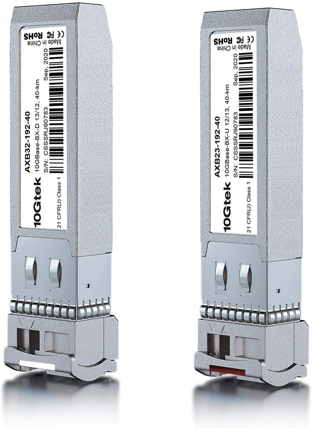 A Pair of Bidi 10G SFP Module SMF 40km For Cisco SFP-10G-BXD-I/SFP-10G-BXU-I